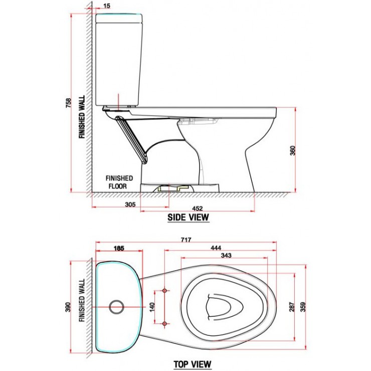 Bồn cầu 2 khối nắp rửa cơ American VF-2397S3