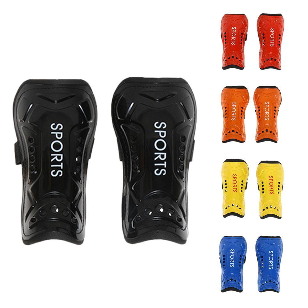 1 cặp bóng đá bóng đá shin bảo vệ thanh thiếu niên cho người lớn vớ pads khiên chuyên nghiệp legging shinguards tay áo thể thao thiết bị bảo vệ Color: black
