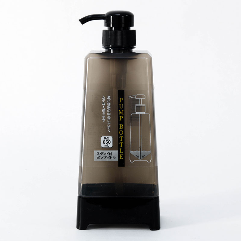 Chai đựng dầu gội, sữa tắm có vòi bơm Echo 650ml (Vuông) - Hàng nội địa Nhật Bản nhập khẩu chính hãng