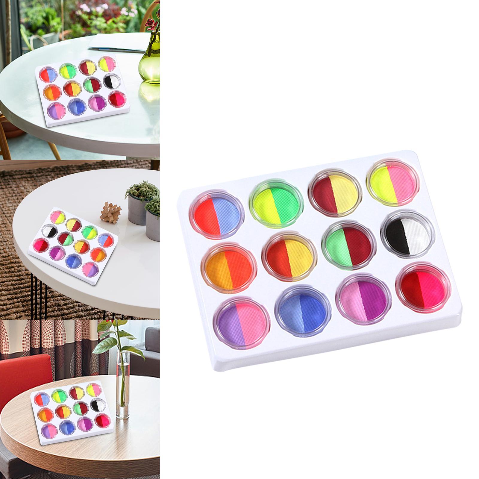 Face Paint Kit Washable Adults Face Painting Halloween Christmas Art