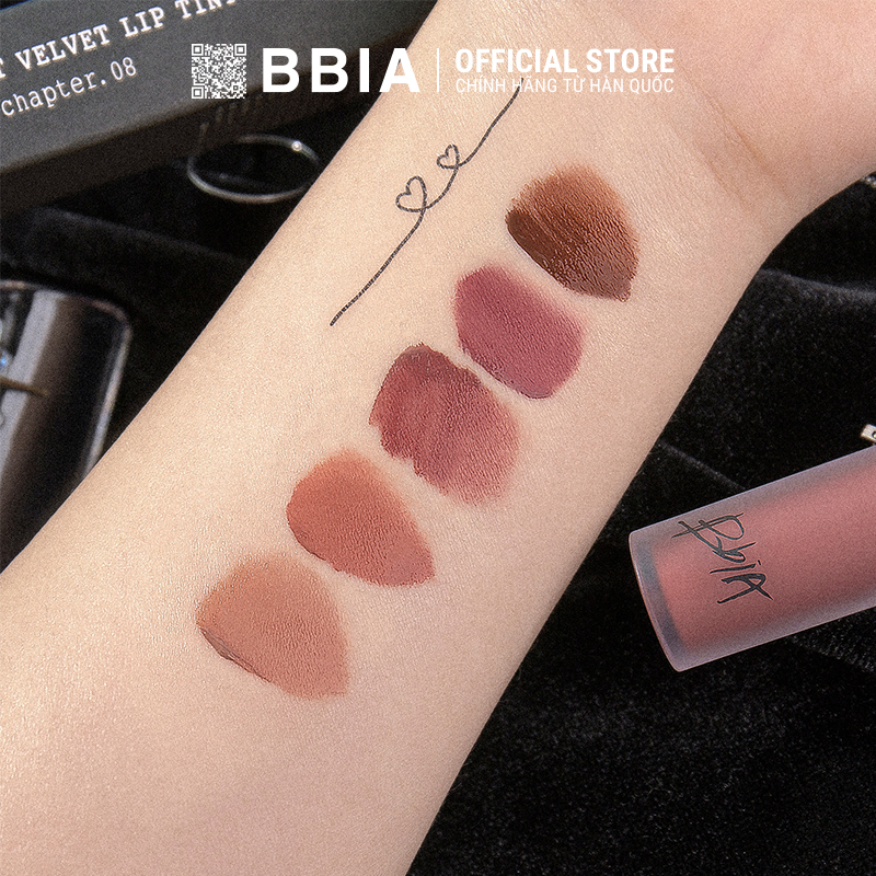 Combo 2 Son Kem Lì Bbia Last Velvet Lip Tint 5g - #38 Feign Fine và #36 Feign Cool