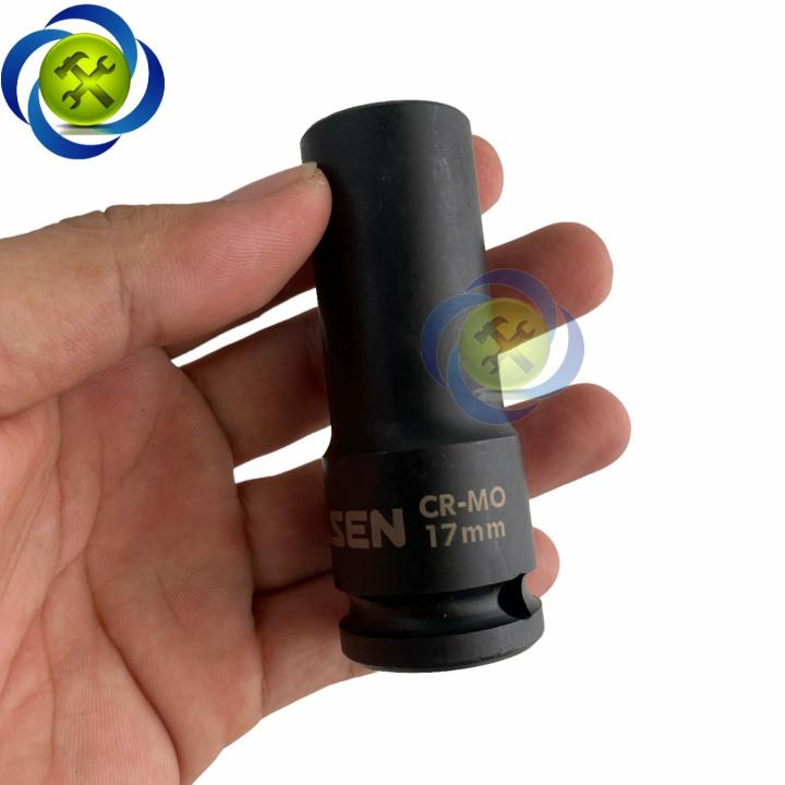 Tuýp 17mm 1/2 đen dài Tolsen 18267 loại 6 cạnh thép CR-MO