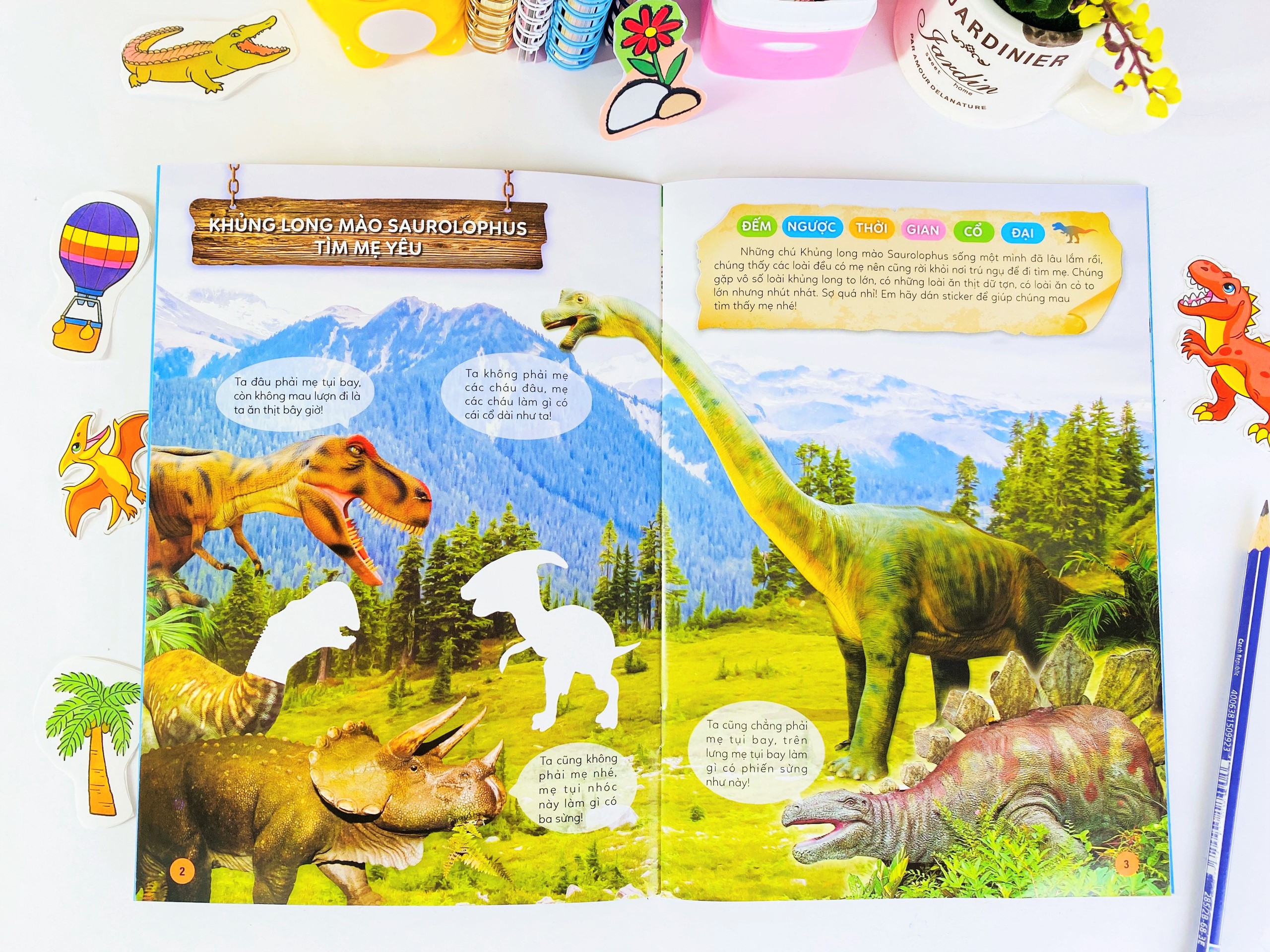 Sách - Trọn bộ 8 cuốn Sticker Khủng Long - Vừa Học Vừa Chơi - ndbooks