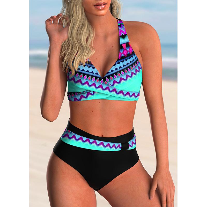 In Hình Cao Cấp Bikini Đồ Bơi Gợi Cảm Nữ 2021 Đẩy Lên Áo Tắm Bikini Bộ Plus Kích Thước Đồ Bơi Nữ Bơi Lội Đi Biển phù Hợp Với