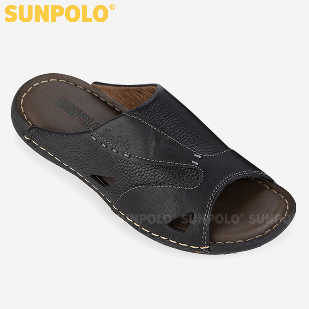 Dép Quai Ngang Nam Da Bò SUNPOLO SQND32