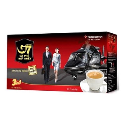 Combo 2 Hộp Cà Phê Sữa Hòa Tan G7 3in1 - Hộp 21 gói - Trung Nguyên Legend (Gu vừa, béo, thơm, vị đậm)