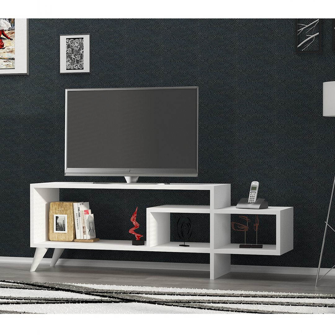 Kệ tivi gỗ hiện đại SMLIFE Tooya  | Gỗ MDF dày 17mm chống ẩm | D120xR30xC42cm