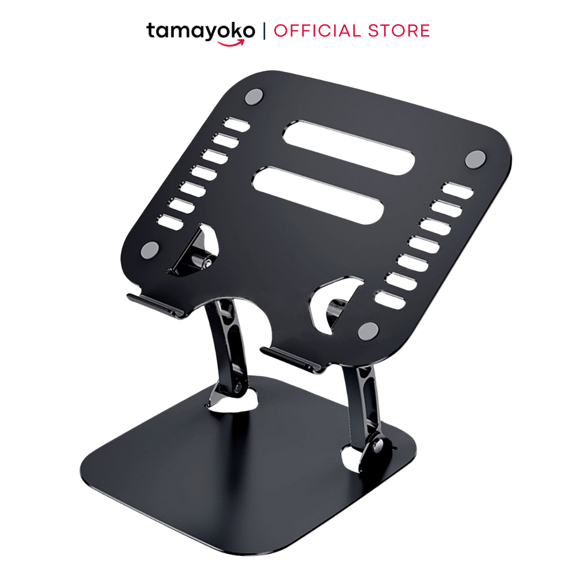 Giá Đỡ Máy Tính, Laptop, Ipad, Macbook Hợp Kim Nhôm Cao Cấp. Hỗ Trợ Tản Nhiệt Chống Mỏi Cổ, Vai, Gáy. Hàng Chính Hãng Tamayoko - Đen