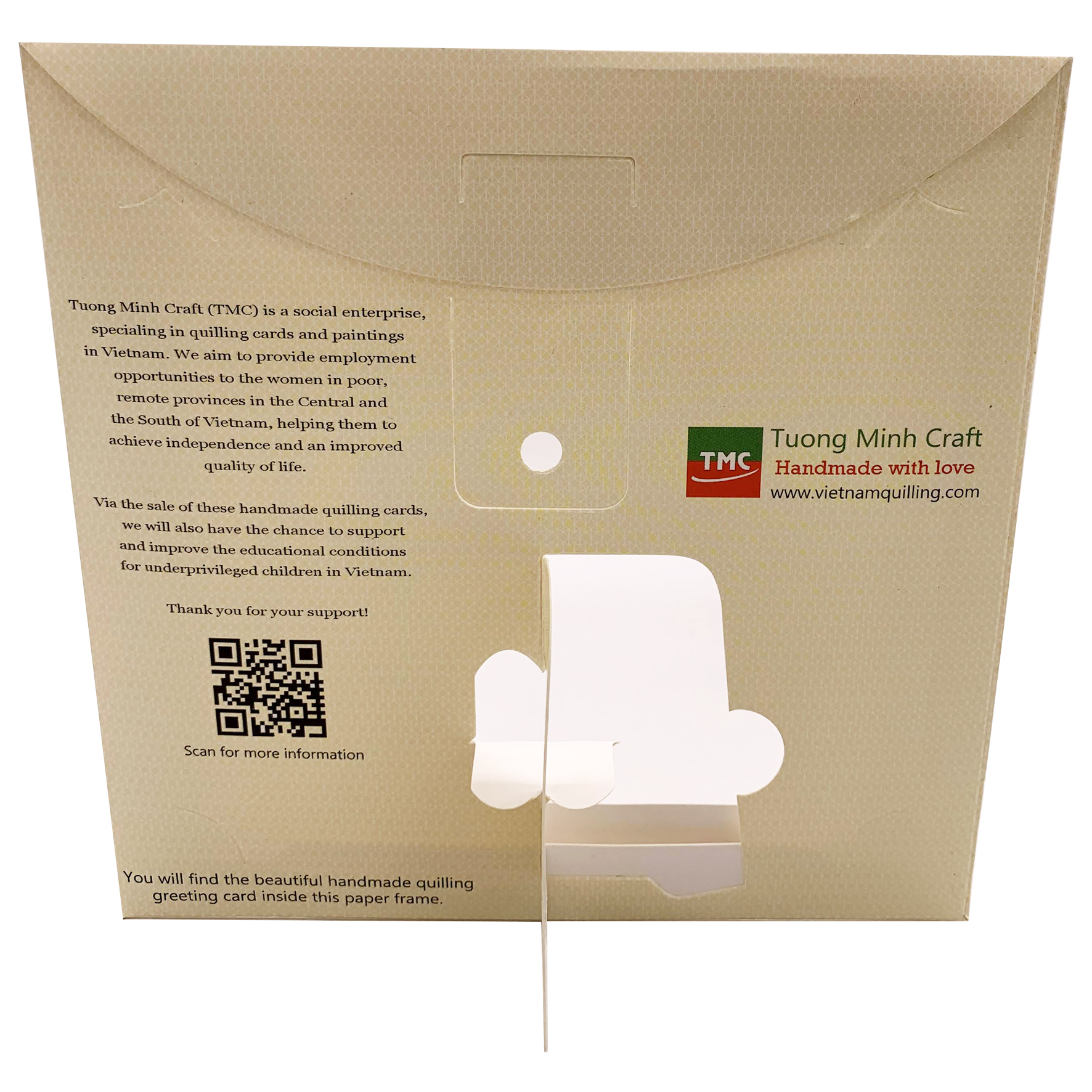 Thiệp Chúc Giấy Xoắn Thủ Công Chúc Mừng Đám Cưới Cô Dâu Chú Rể - Tặng Kèm Khung Giấy Để Bàn
