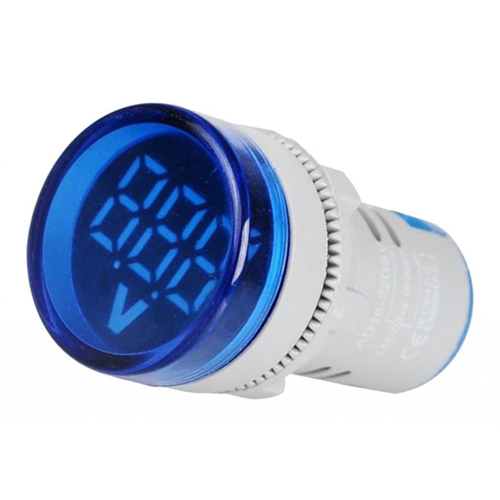 2x Mini Round Digital Voltmeter AC 12-500V Voltage