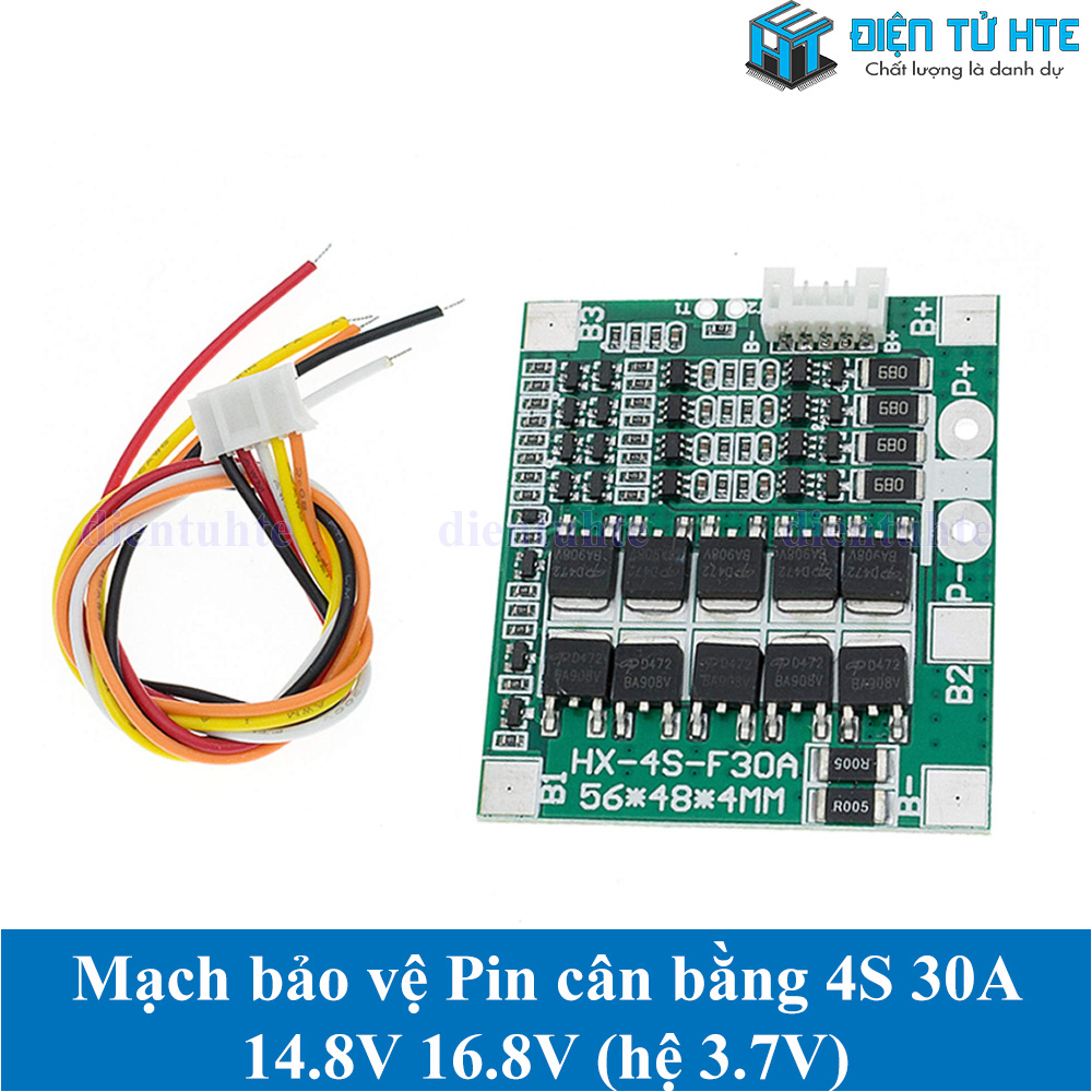 Mạch bảo vệ Pin cân bằng 4S 14.8V 16.8V 30A