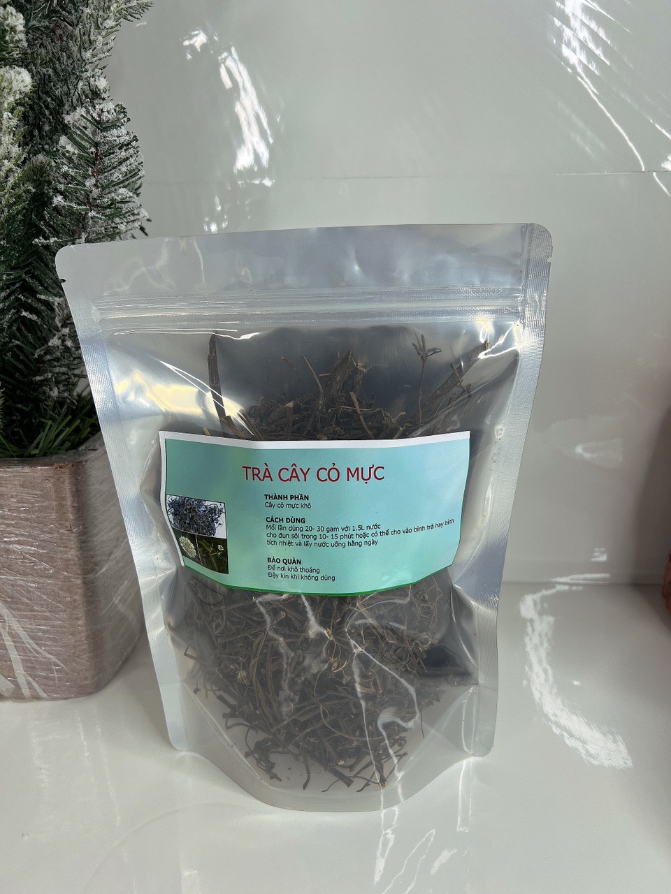 Trà cây nhọ nồi - Cây cỏ mực ( Cây cỏ mực khô 1kg) - Sản phẩm hữu cơ tự nhiên 