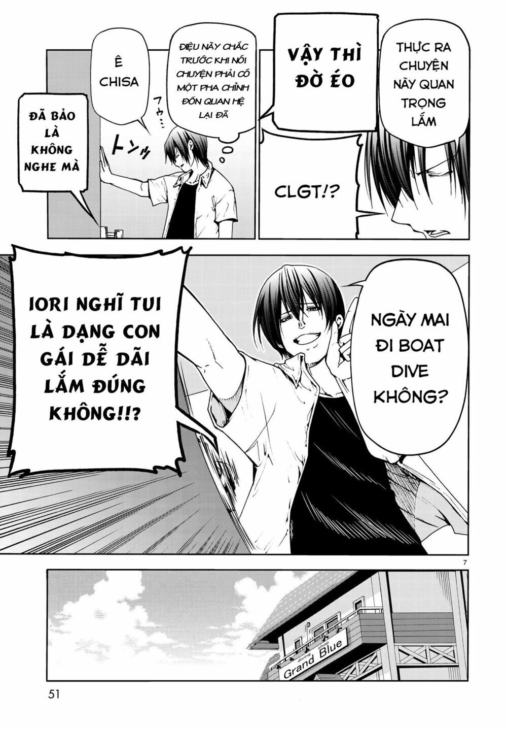 cô gái thích lặn - grand blue chapter 45 7