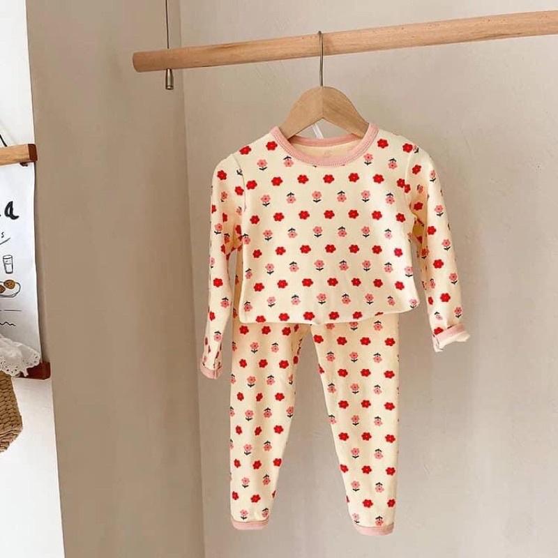 Bộ cotton xuất Hàn chất co dãn thấm hút mềm đẹp