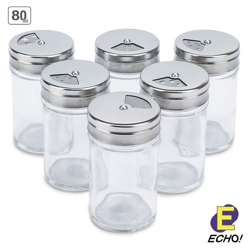 Hũ thủy tinh đựng gia vị Echo 80ml - Hàng nội địa Nhật Bản nhập khẩu chính hãng