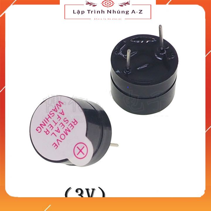 [Lập Trình Nhúng A-Z][103] Còi Chip Buzzer 12*9.5mm 3V/5V/12V