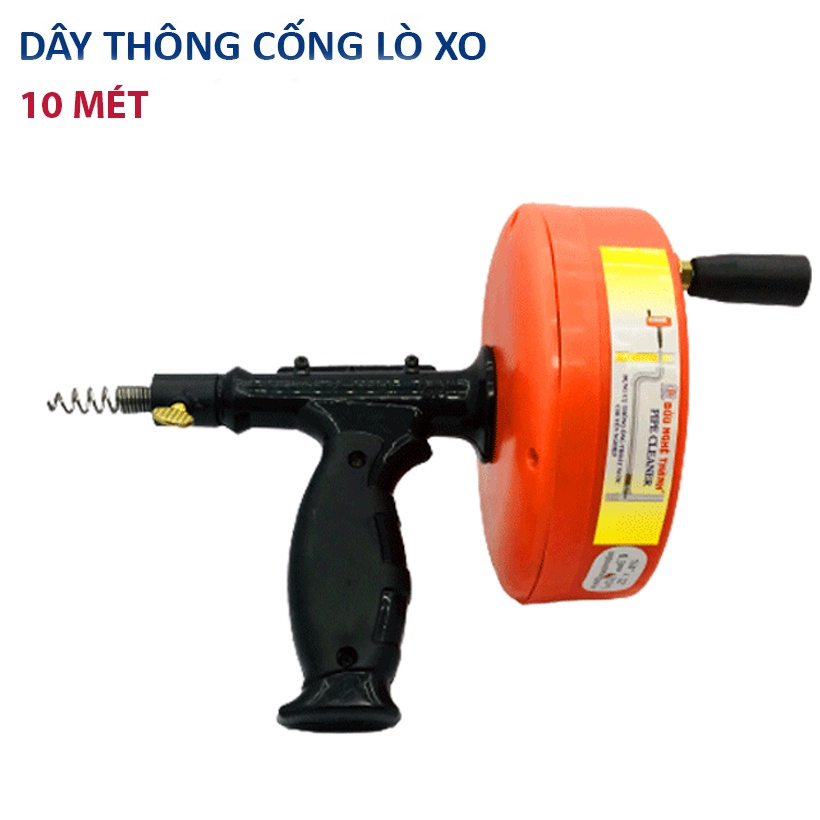 Dụng cụ thông ống cống 10m Bửu Nghệ Thành DCTO-10M-TCN - CÓ TAY CẦM