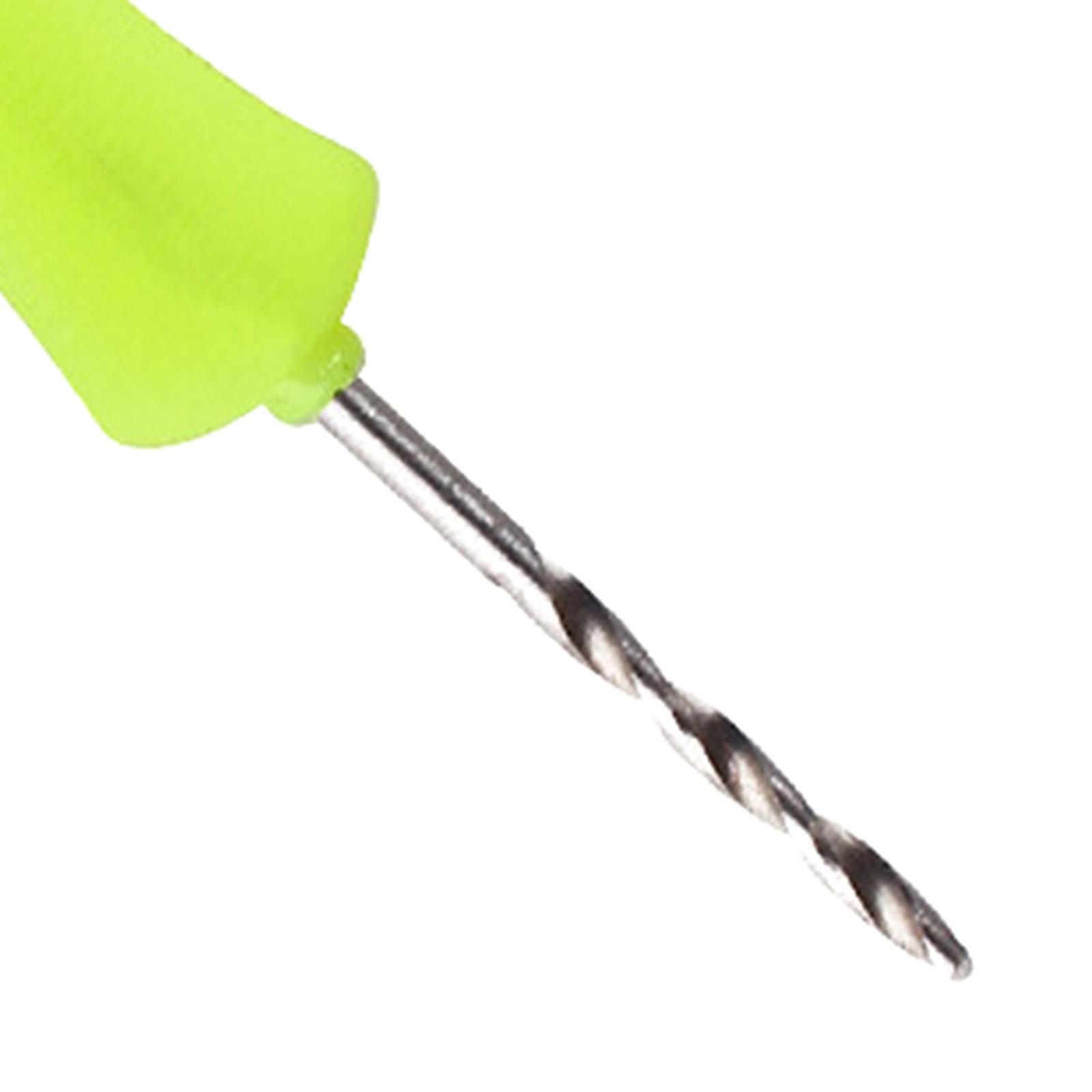 Carp Fishing Baiting Hook Portable Drill Stringer Hook Hair Drill Knot Tools Stainless Steel Fish Drill Rigging Tool