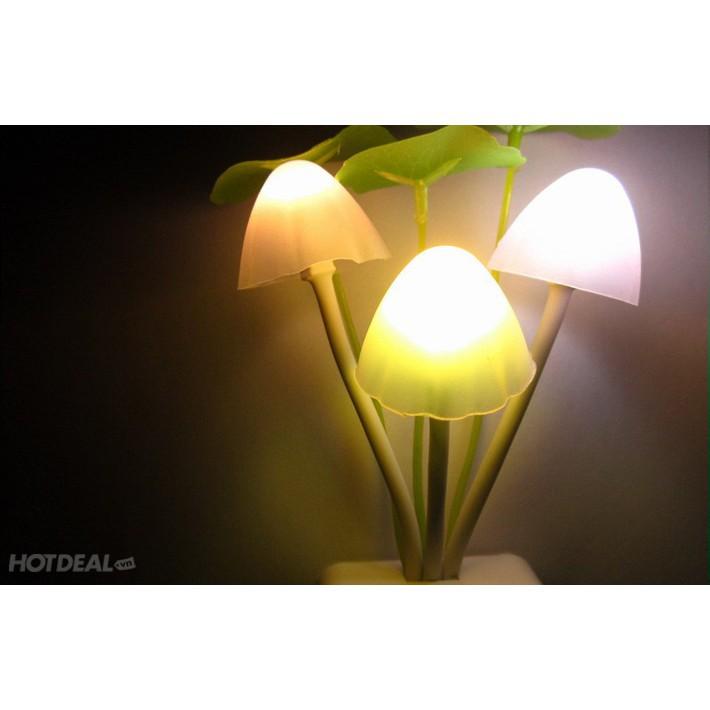 B218 Đèn Ngủ Cảm Ứng Hình Nấm Tự Đổi Màu