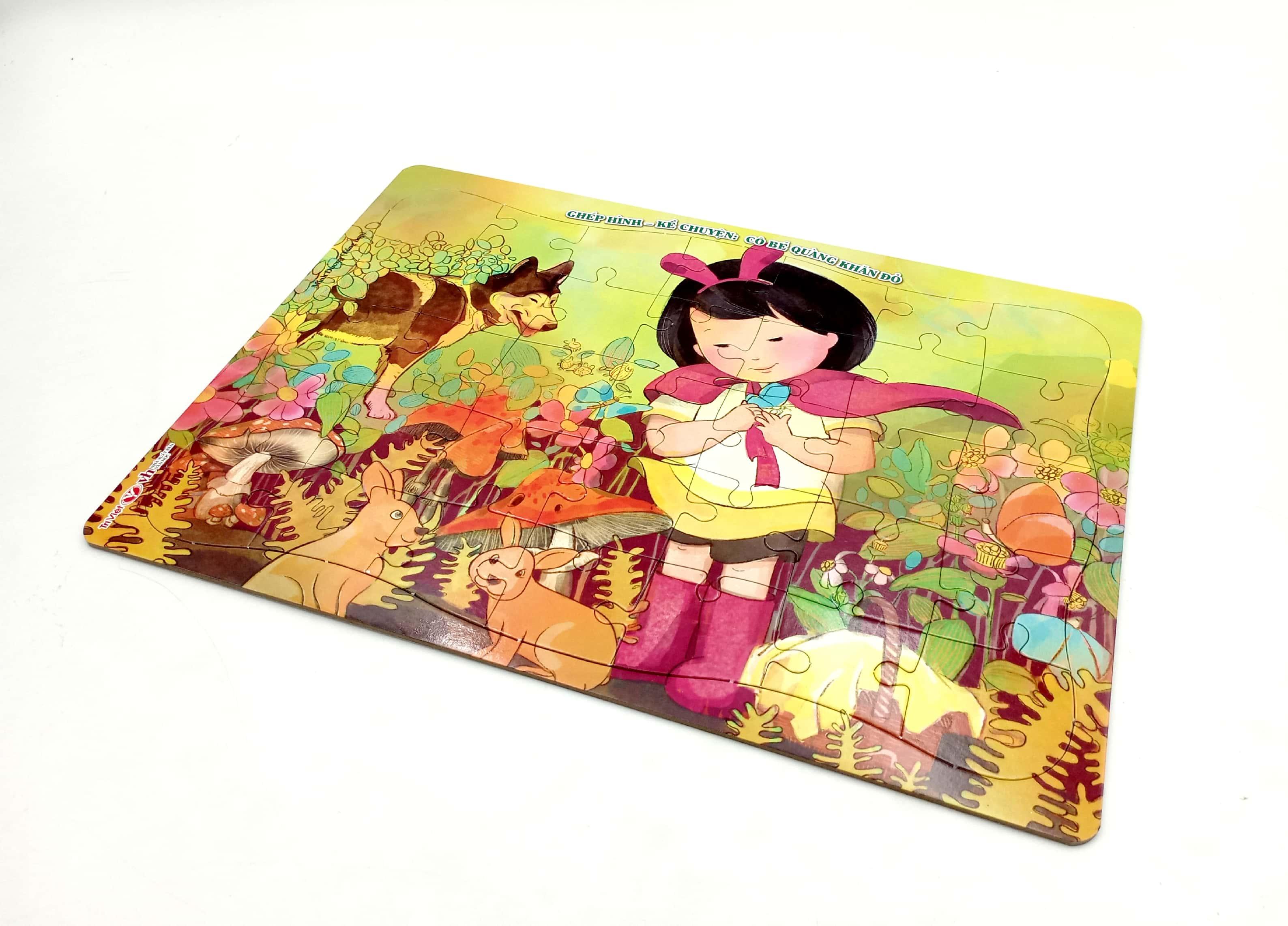 Ghép Hình - Kể Chuyện: Cô Bé Quàng Khăn Đỏ