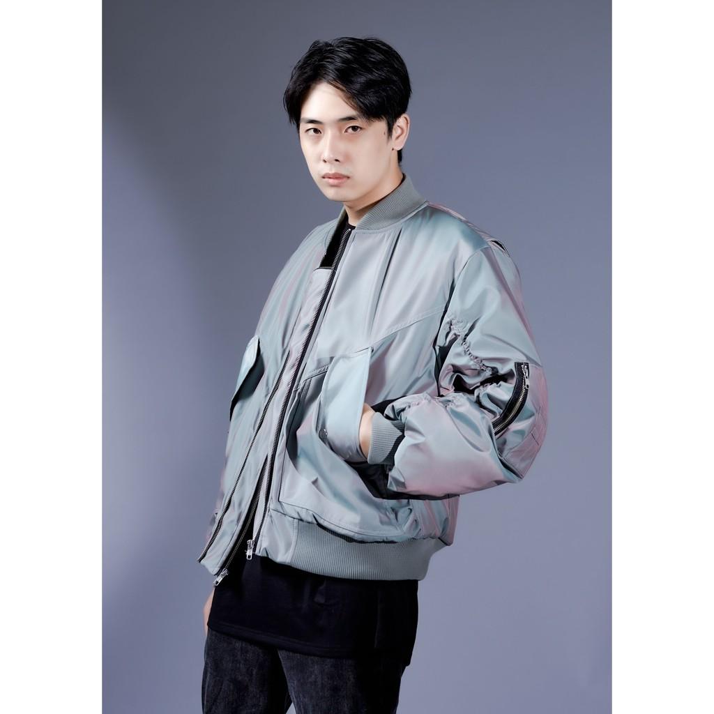 Áo bomber nam 2 lớp lót bông dày dặn form thoải mái SNAZZY BOMBER V6