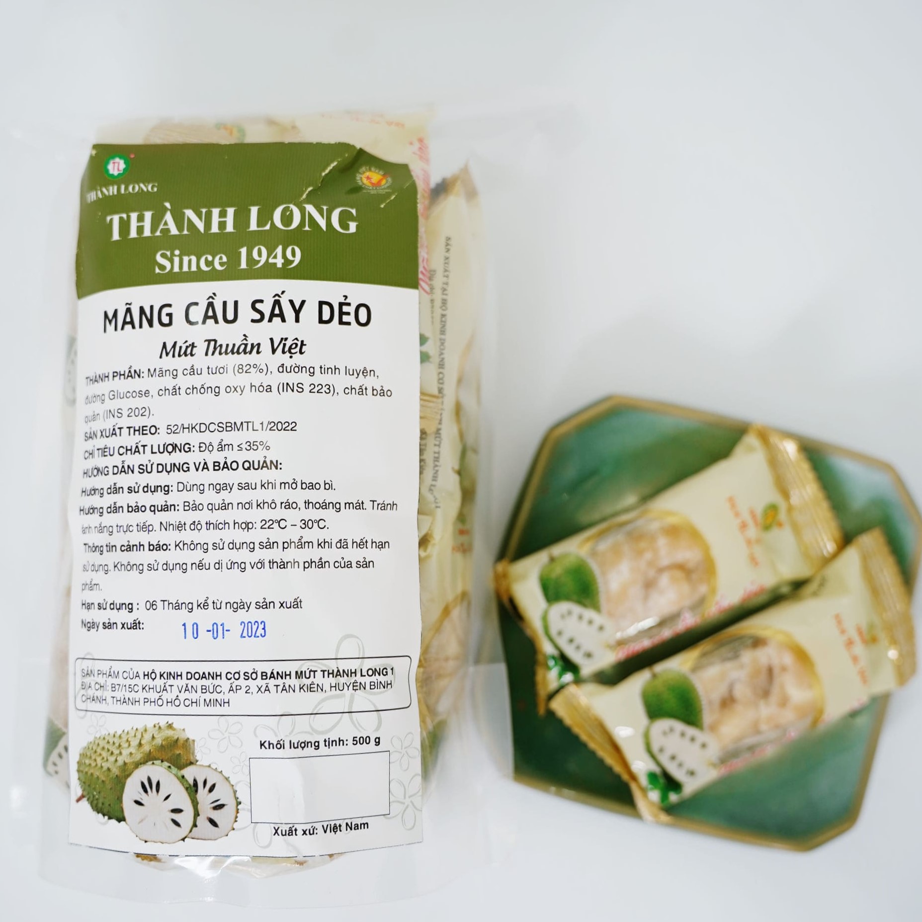 MỨT MÃNG CẦU SẤY DẺO THÀNH LONG 200G