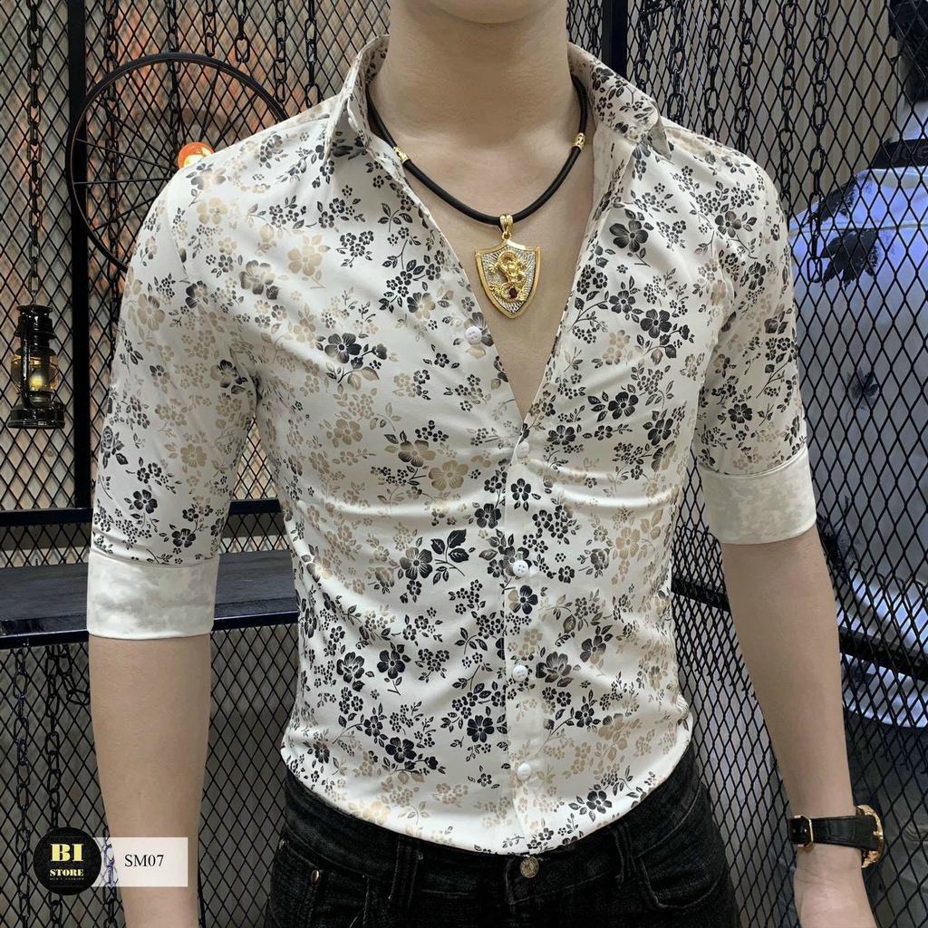 ÁO SƠ MI NAM TAY DÀI CHẤT LỤA MỀM - HOẠ TIẾT CỰC ĐỘC ĐÁO