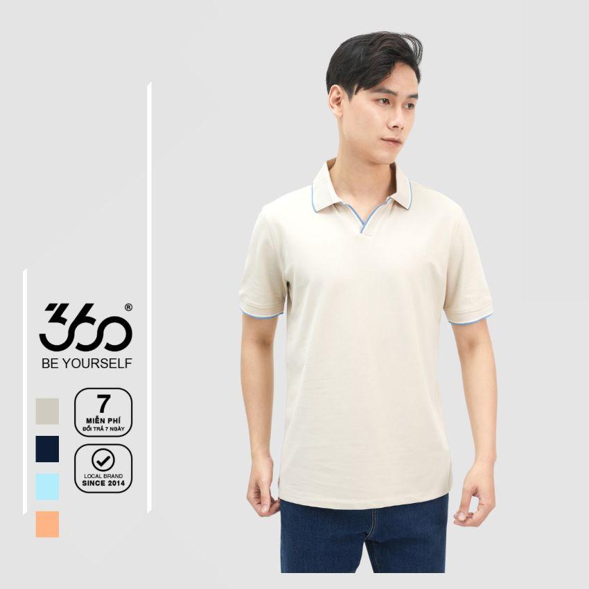 Áo polo nam local brand 360 BOUTIQUE chất liệu cao cấp - POTTK316