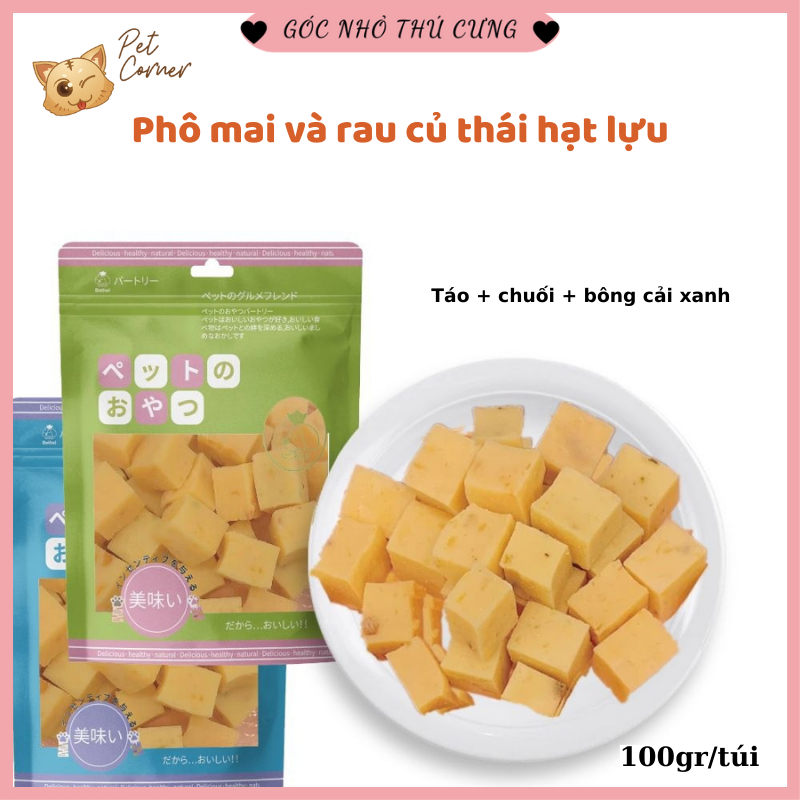 Bánh thưởng phô mai béo ngậy, giàu dinh dưỡng cho thú cưng