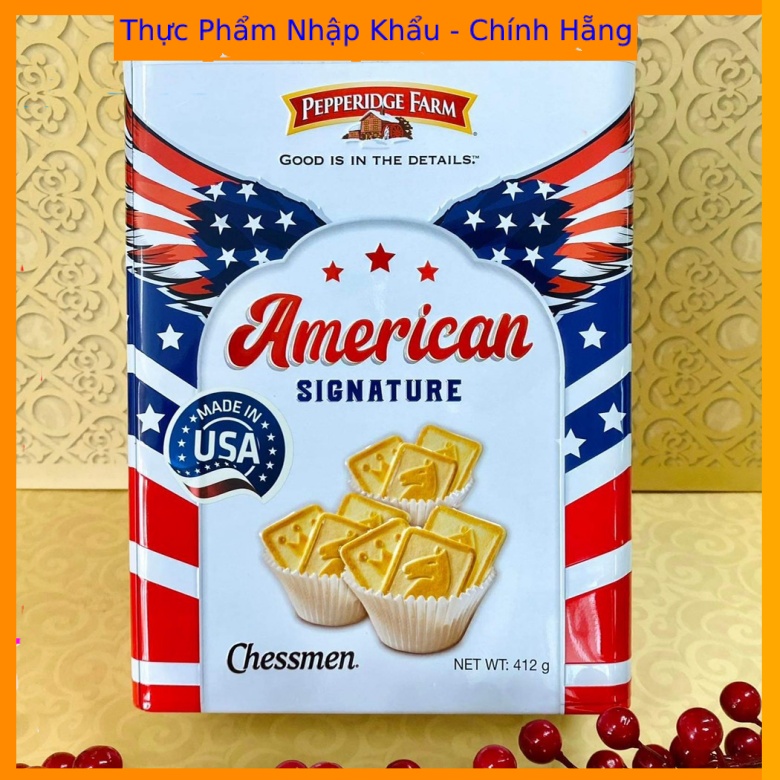 Hộp quà tết - Hộp Bánh Pepperidge Farm American Signature 412g