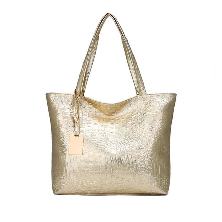 Tote Bag Crocodile Pattern Women's Shoulder Bag Portable Women's Bag Fashion European and American Style Backpack Custom