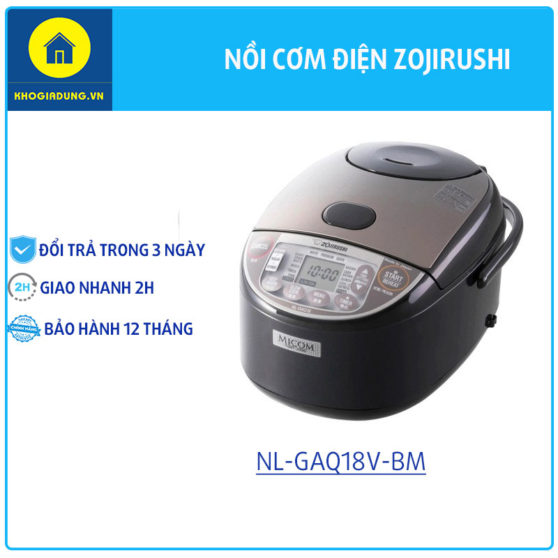 Nồi cơm điện tử Zojirushi NL-GAQ18V-BM