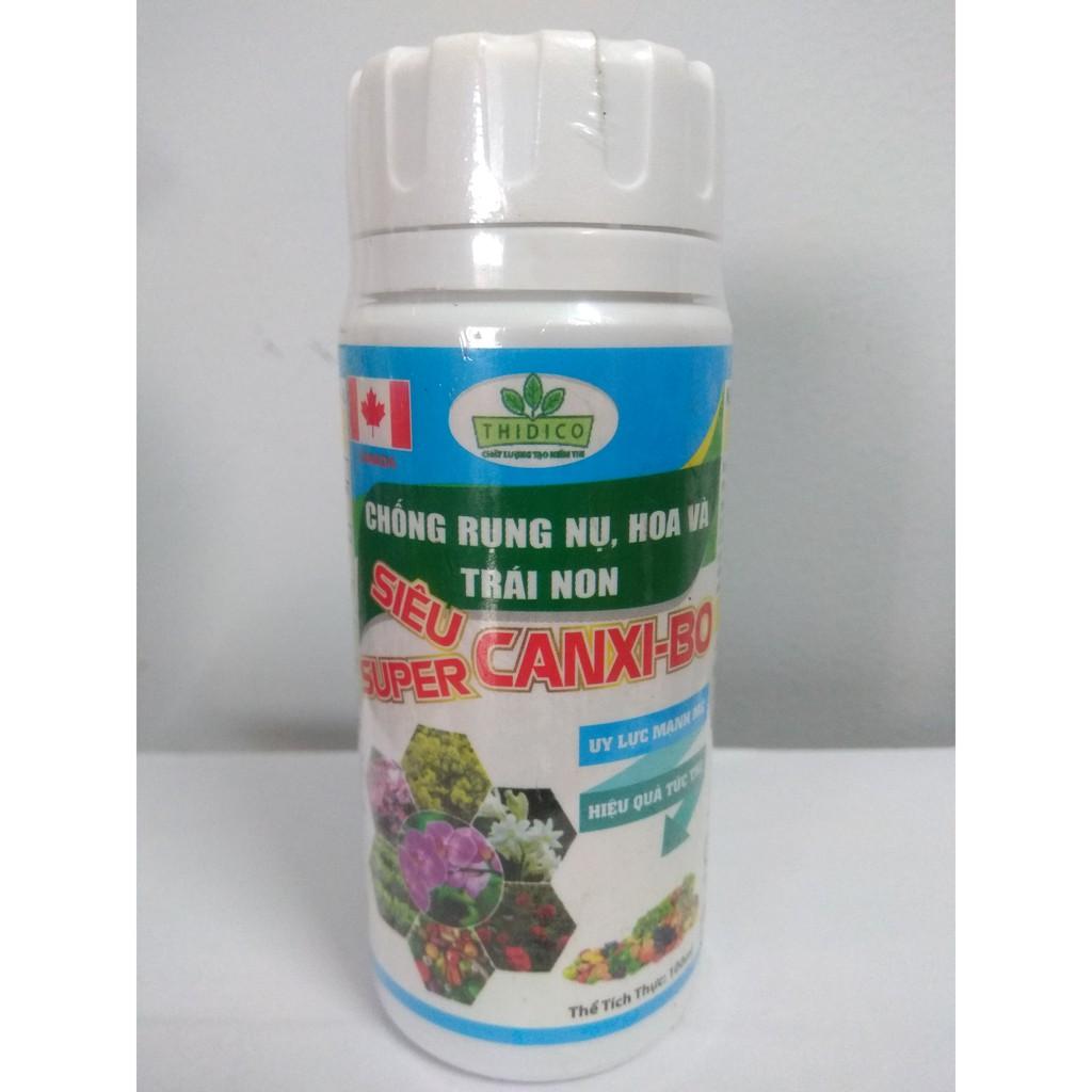Phân bón vi lượng Super Canxi - Bo chống rụng nụ, hoa và trái non - chai 100ml TD
