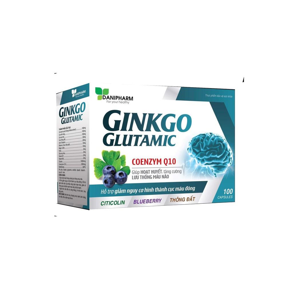 GINKGO GLUTAMIC COENZYM Q10 - HOẠT HUYẾT DƯỠNG NÃO - TUẦN HOÀN - LƯU THÔNG MÁU NÃO - NGĂN HÌNH THÀNH CỤC MÁU ĐÔNG