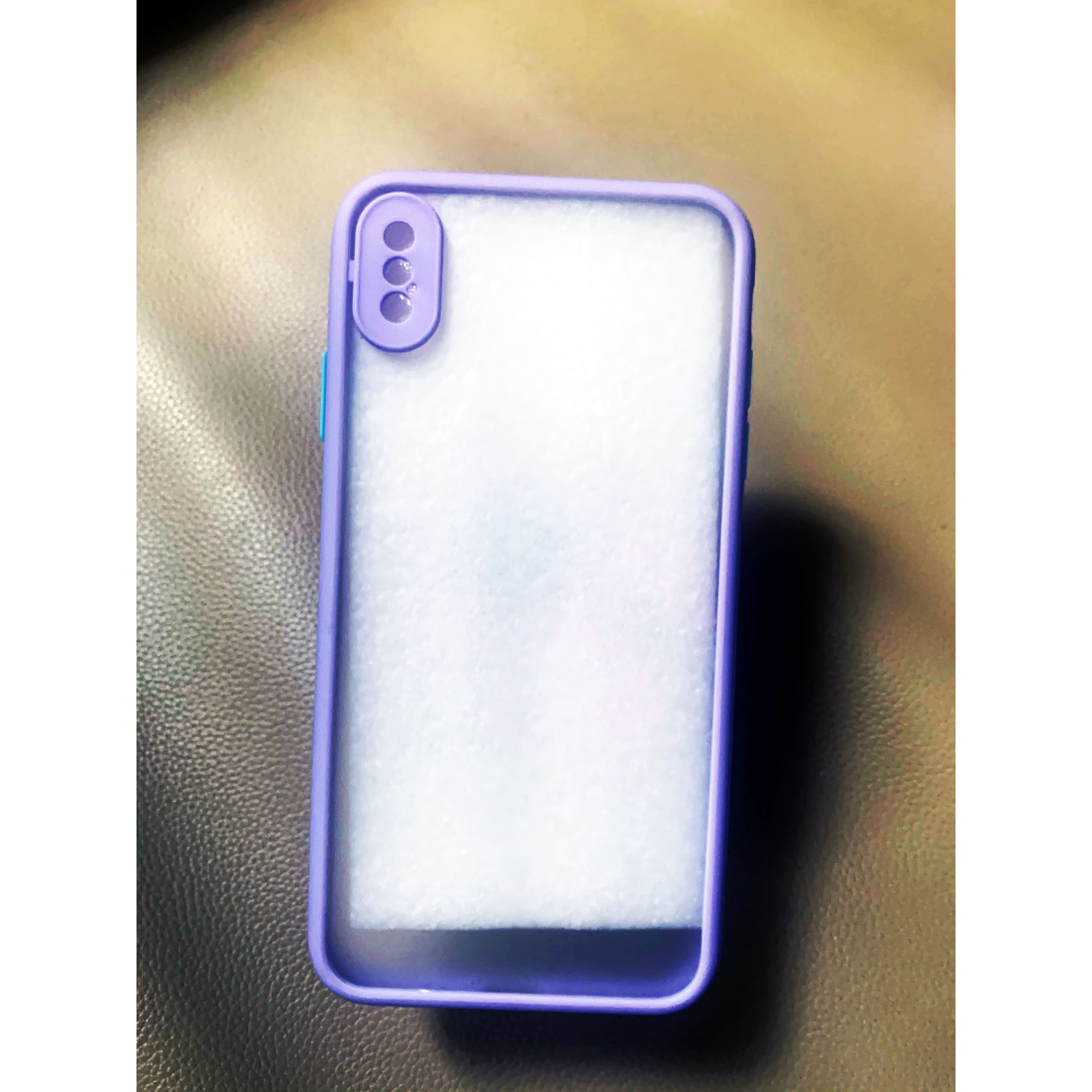 Ốp lưng trong nhám viền Shield Matte Color bảo vệ camera cho iPhone