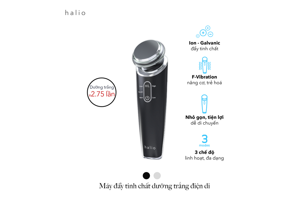 Dây Sạc Máy Đẩy Tinh Chất Dưỡng Trắng Halio Ion Cleansing & Moisturizing Beauty Device