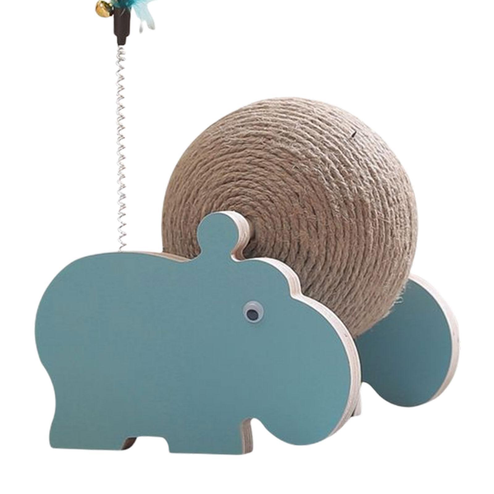 2Pcs Cat Scratching Ball Scratcher Toy Interactive Exercise Wooden Cats