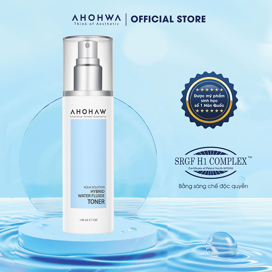 Toner Cấp Nước Giúp Giữ Cân Bằng Dầu Và Độ Ẩm Ahohaw Aqua Solution - Hàng Chính Hãng