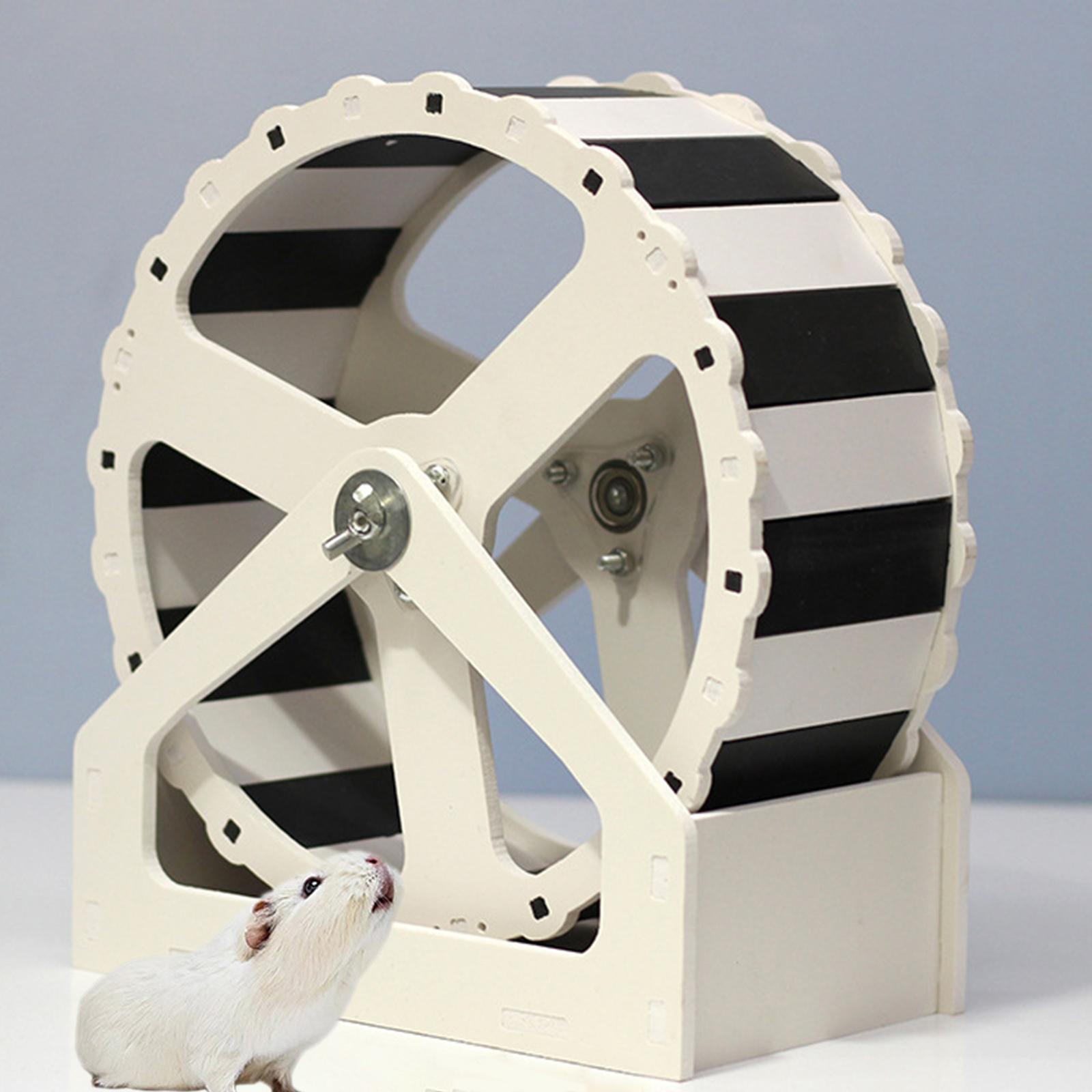 Hamster Running Wheel Durable Wooden Exercise Scroll for Hedgehog Pets Mouse