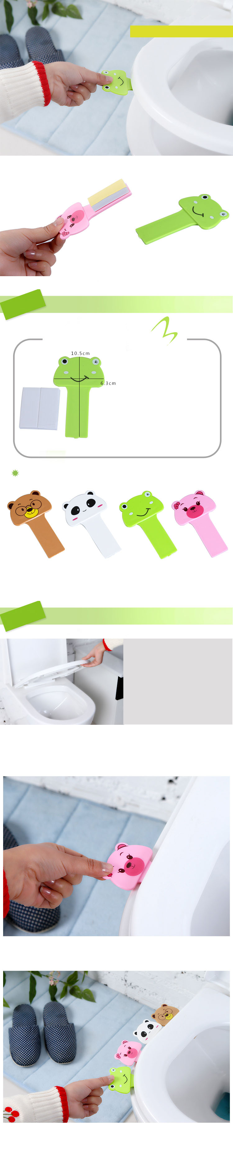 Que Kẹp Nắp Vệ Sinh Combo 4 Cái