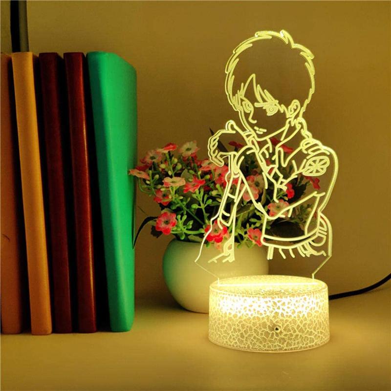 Đèn Ngủ Trang Trí Hình Nhân Vật Phim Attack On Titan 3d