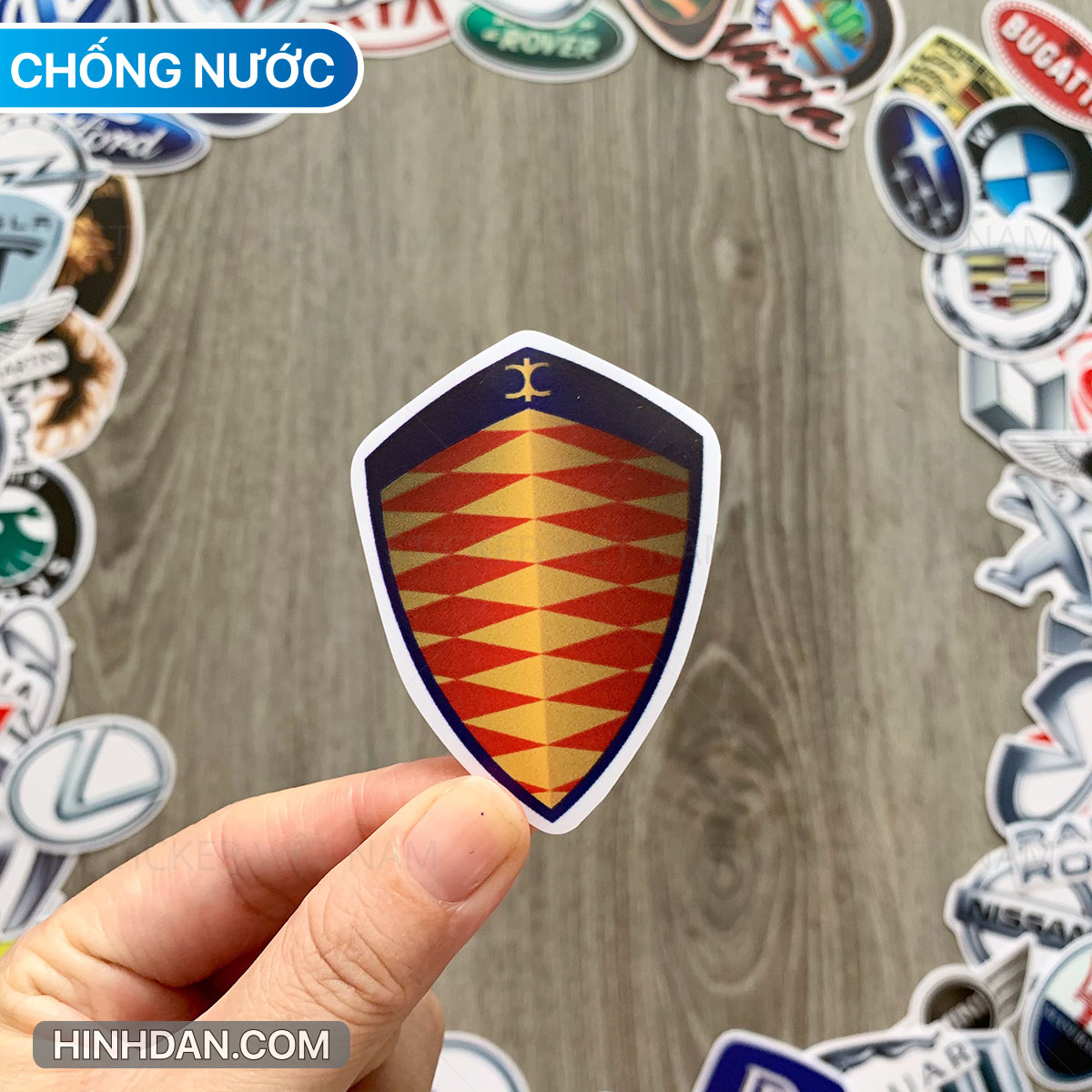 Sticker LOGO SIÊU XE - Dán Trang Trí - Chất Liệu PVC Cán Màng Chất Lượng Cao Chống Nước, Chống Nắng, Không Bong Tróc Phai Màu