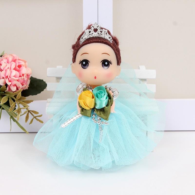 Búp bê trang trí, búp bê chibi vương miện dễ thương - Màu ngẫu nhiên