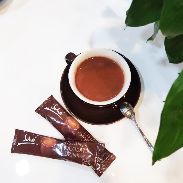 Bột Cacao hoà tan Scho của Đức - Hộp 10 bịch 27gr - Hàng nhập khẩu