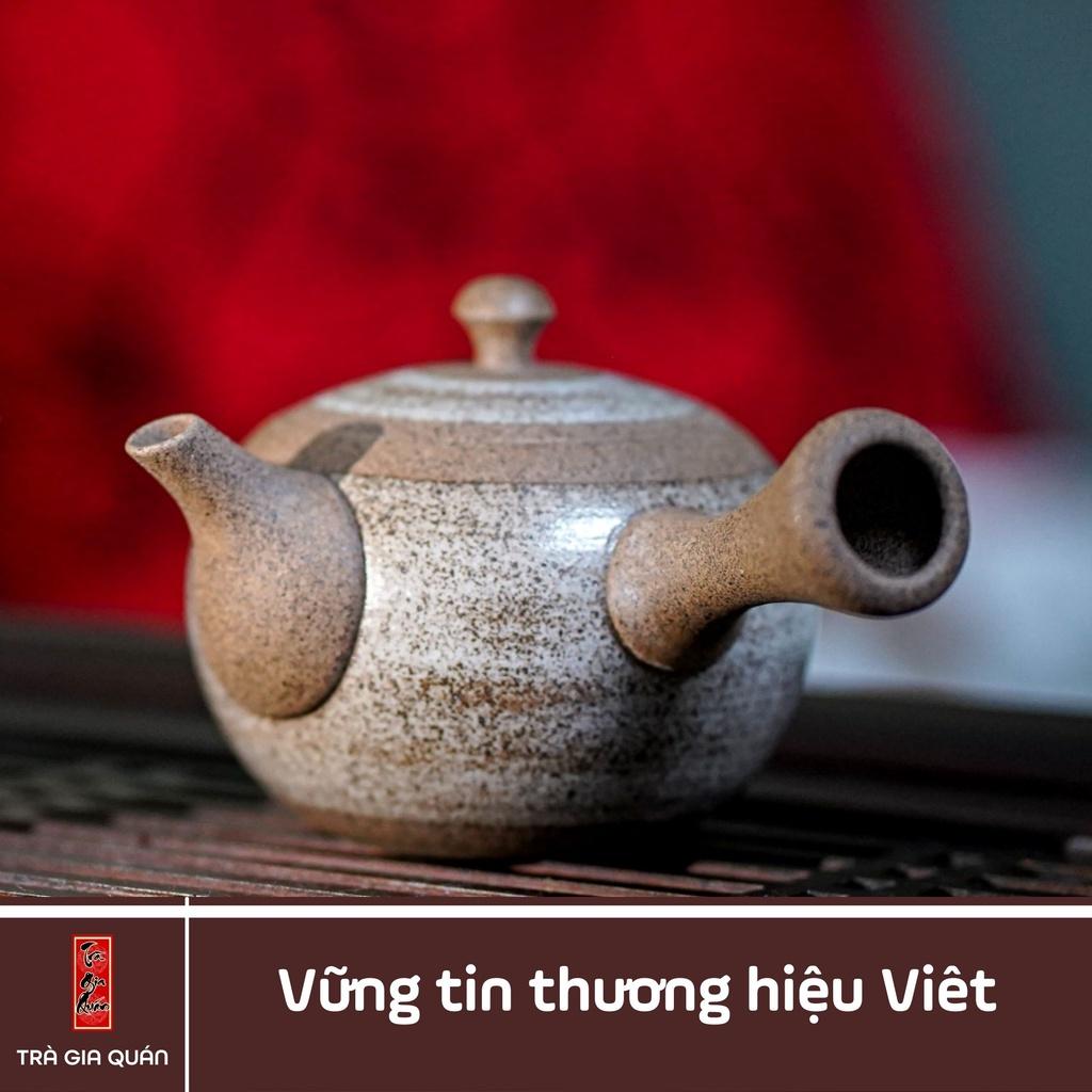 Bộ Ấm Tứ Đại Hồng Sa Trà Đạo, Ấm Uống Trà Độc Ẩm, Song Ẩm Tánh Không Hồng Sa Bát Tràng Trà Gia Quán Dung Tích 180ml