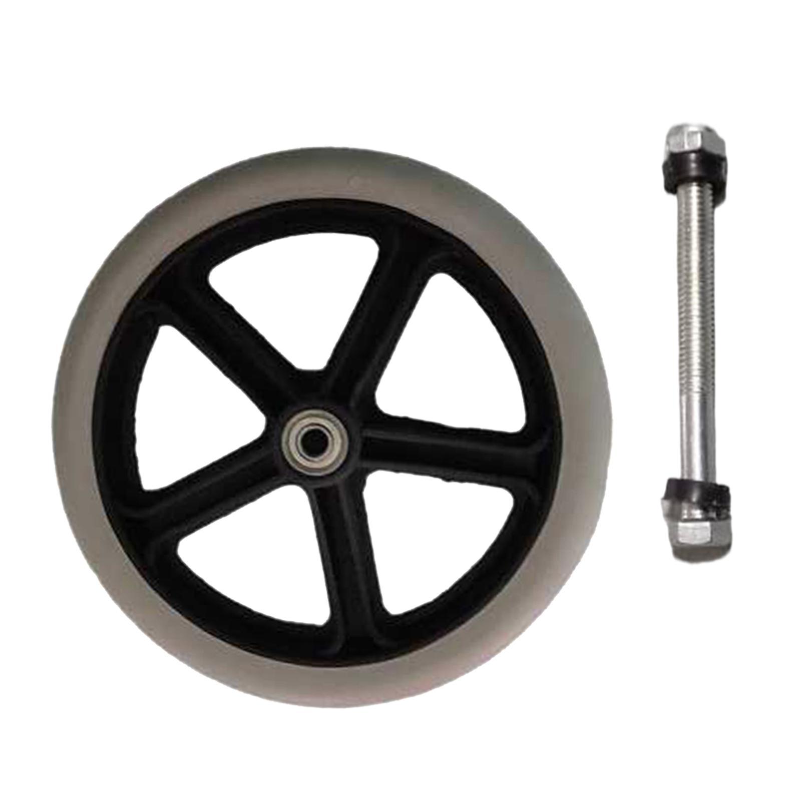 Wheelchair Front Wheels Replacement PVC for Manual Wheelchairs