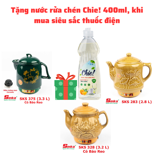 Ấm Sắc Thuốc Seika 2.8L - SKS283 - Hàng chính hãng