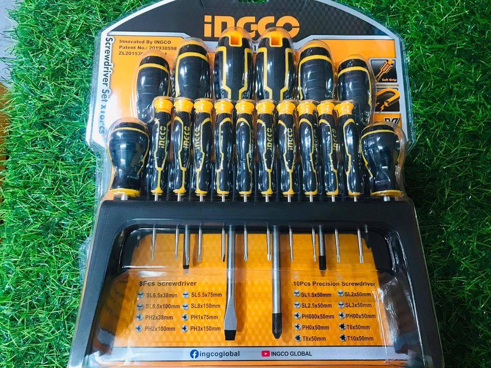 BỘ TUỐC NƠ VÍT (TÔ VÍT) 18 CHI TIẾT INGCO HKSD1828 - HÀNG CHÍNH HÃNG