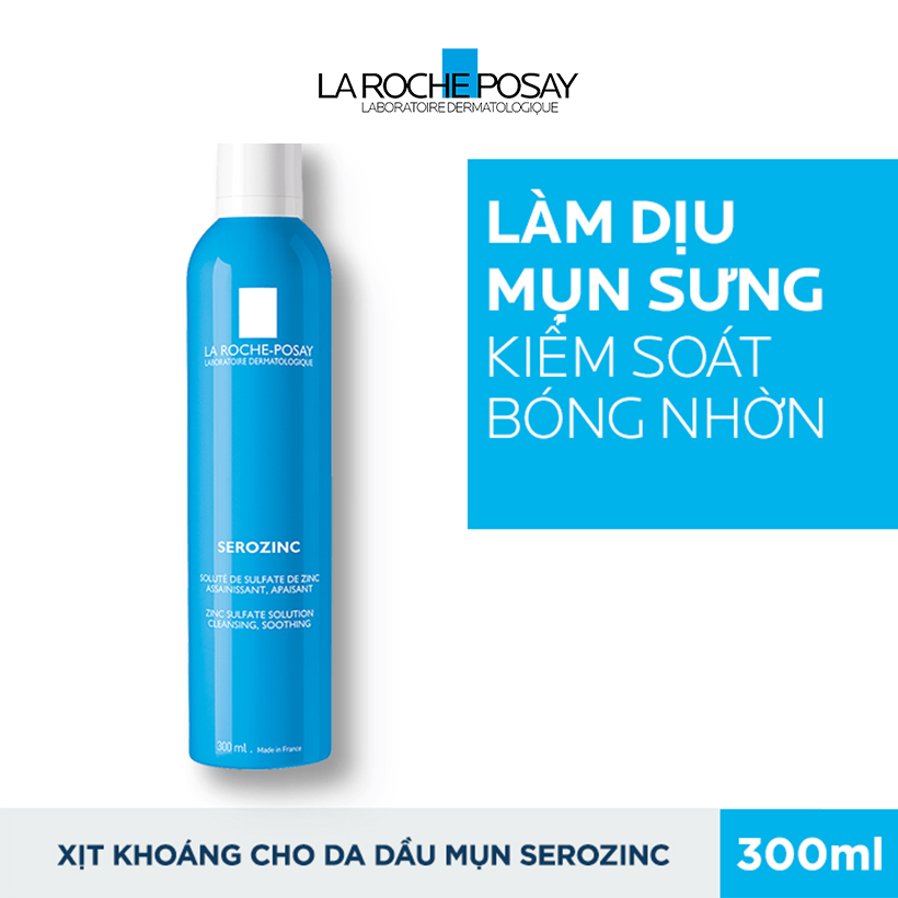 Bộ xịt khoáng giúp làm sạch, làm dịu và giảm bóng nhờn La Roche-Posay Serozinc