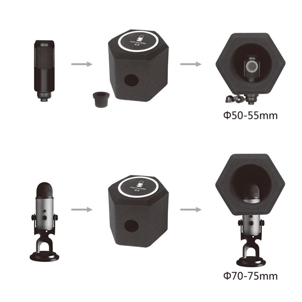 Micro C2 Thu Âm Chống Gió Giảm Tiếng Ồn
